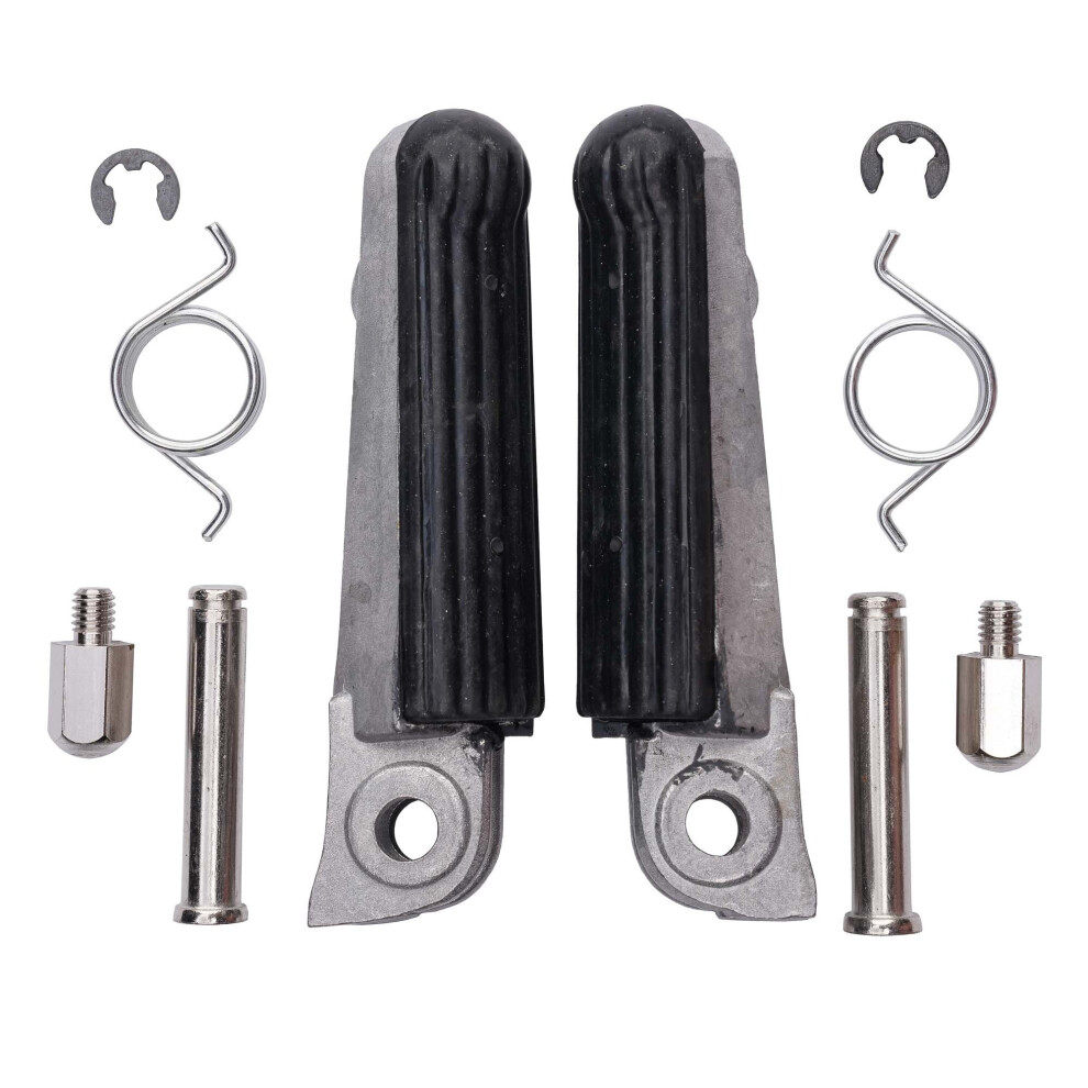 Bike It Footpeg Oem Replacement Honda Front With Rubber [Mca-Fr024] Silver 5034862443397