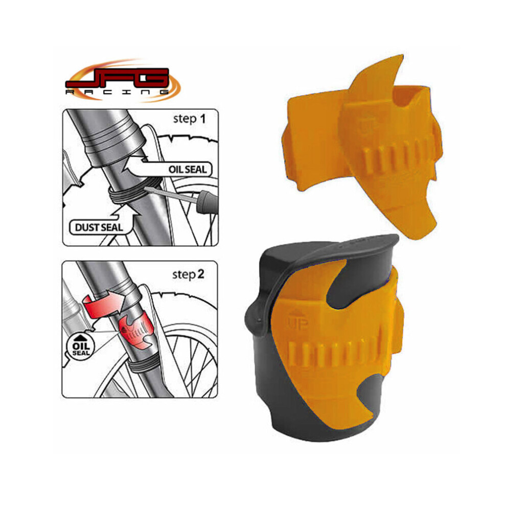 Bike It Fork Seal Saver Scraper Orange 5034862409461
