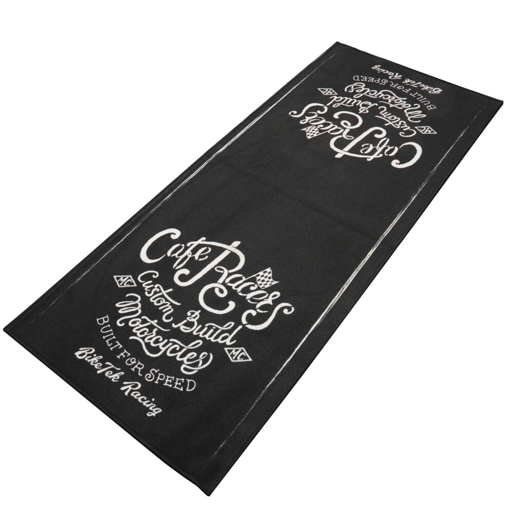 Biketek Series 7 Garage Mat Cafe Racer / Custom - 190 X 80 Cm Black 5034862458735
