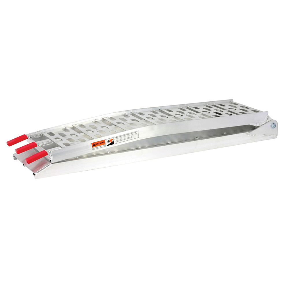 Biketek Aluminium Extended Folding Loading Ramp 340 Kg Load - 2170Mm X 280Mm 5034862334701