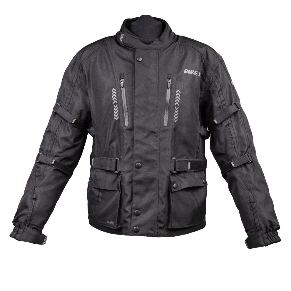 (Xs) Bike It Triple Waterproof Adventure Motorcycle Jacket Black 5034862451811