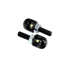Bike It LED Number Plates Lights Bolts Black