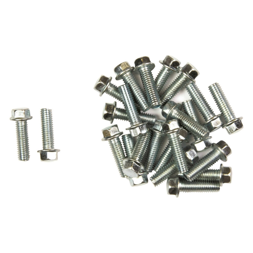 (M6 X 20 Mm) Bike It Carbon Steel Flange Head Bolts - 25 Pieces 5034862354433