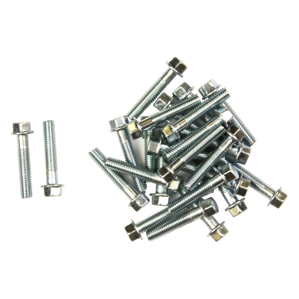 (M6 X 30 Mm) Bike It Carbon Steel Flange Head Bolts - 25 Pieces 5034862354457