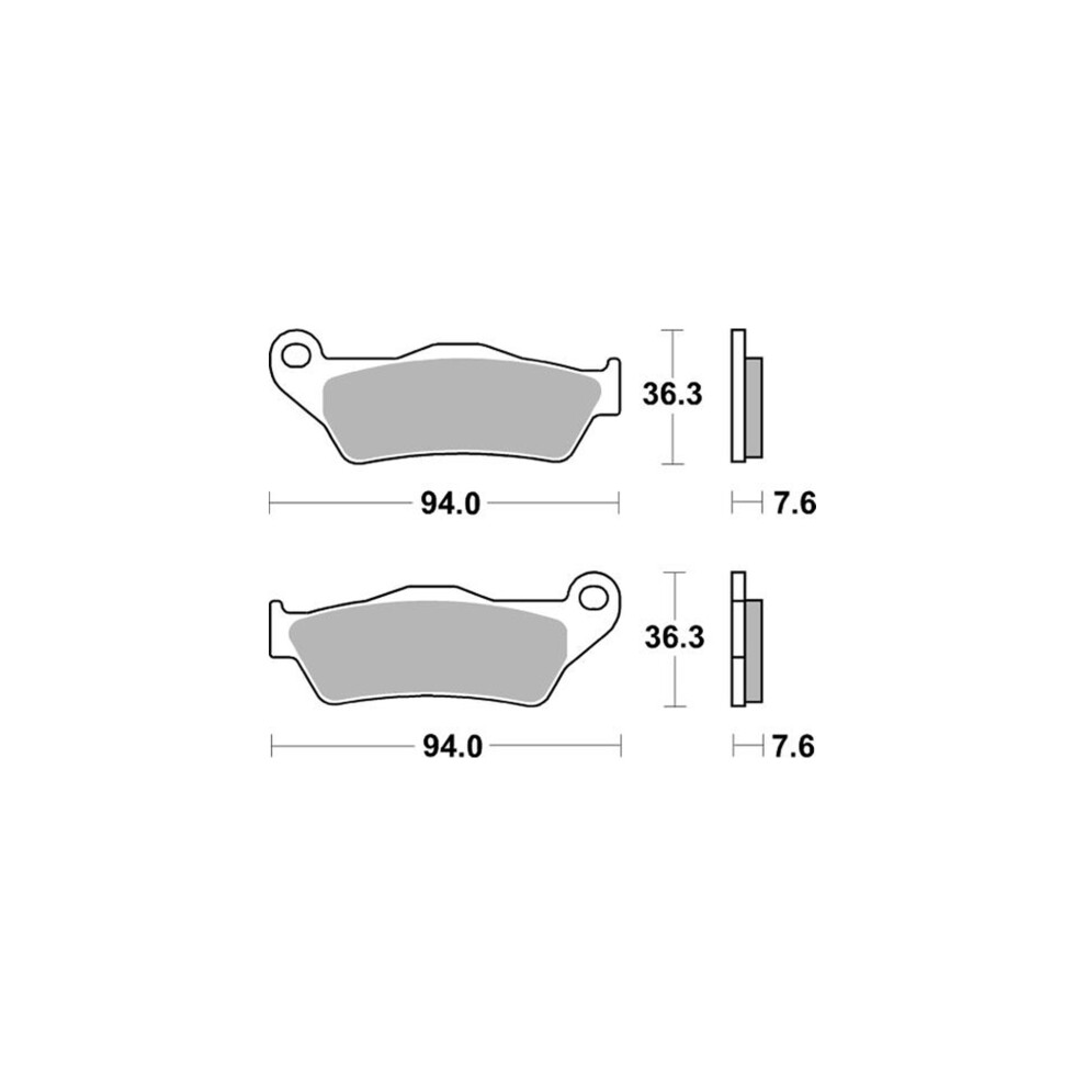 Ap Racing Disc Pad Organic Scooter #1137 5034862437877