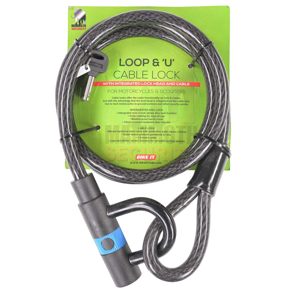 Mammoth Security Loop & "U" Cable Lock 5034862200099