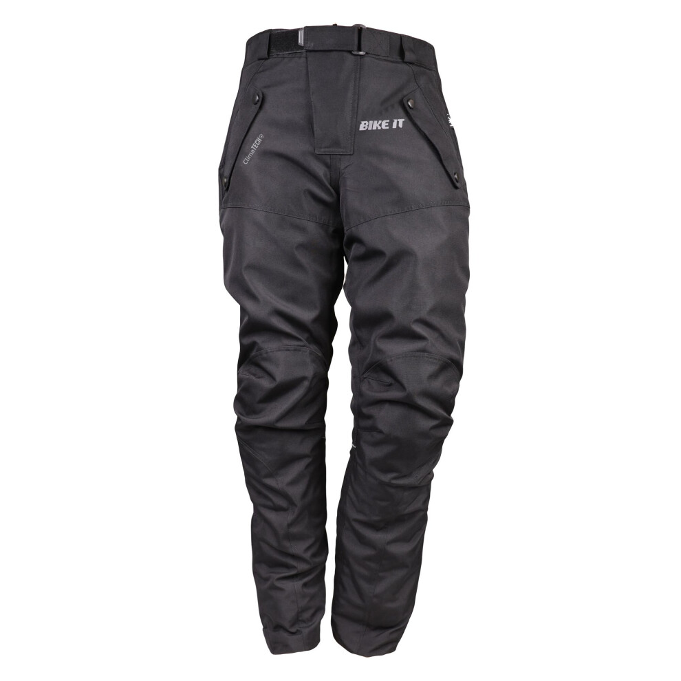 (M) Bike It Triple Ultimate Adventure Waterproof Motorcycle Trouser Black 5034862452351