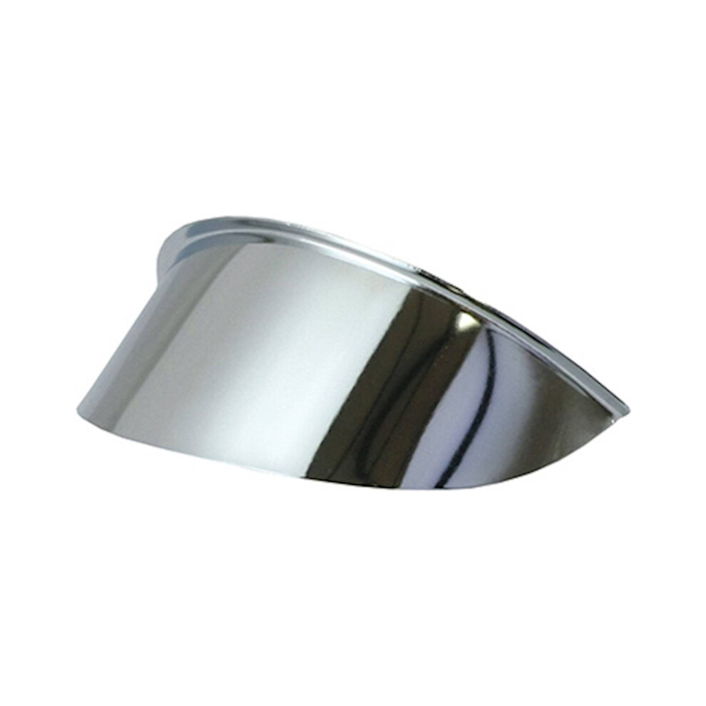 Bike It 4 1/2" Bates-Style Headlight Visor Chrome 5034862057310