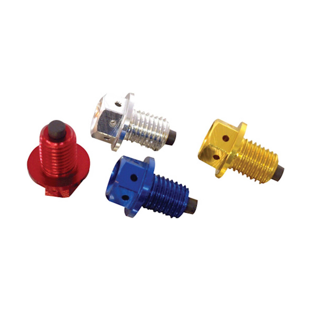 Bike It Magnetic Sump Plug Bolt With Oil Cleaning Magnet - M12 X 1.5 Pitch Blue 5034862228284
