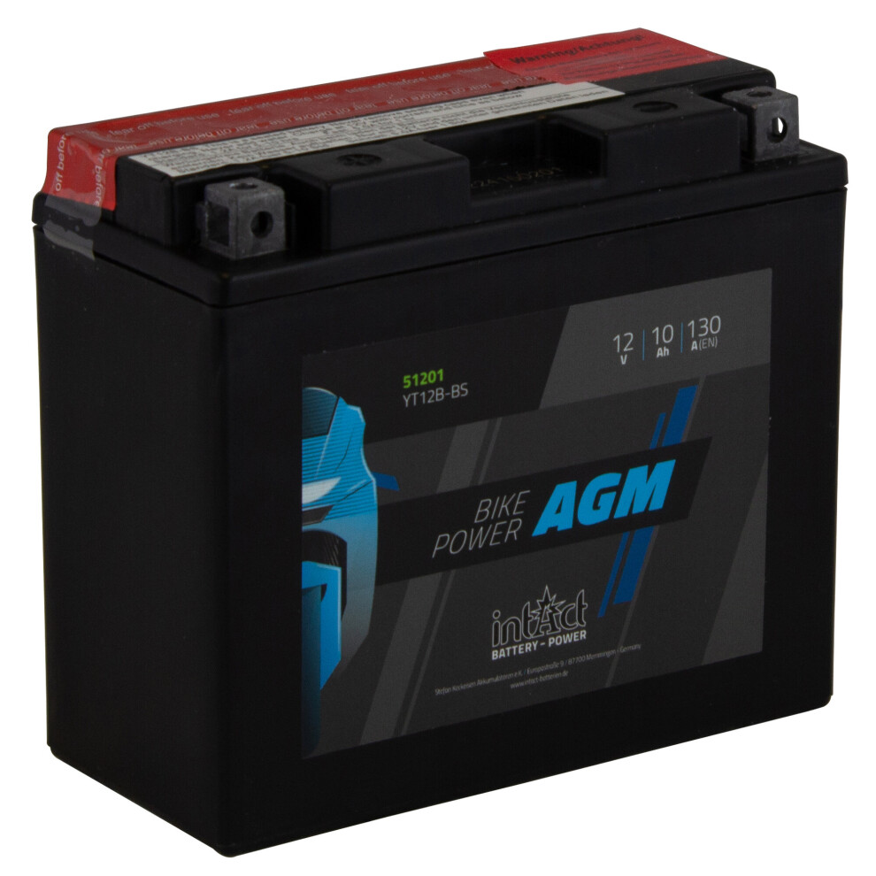 Intact Maintenance Free Agm Bike-Power Battery Yt12b-Bs 4250227554077