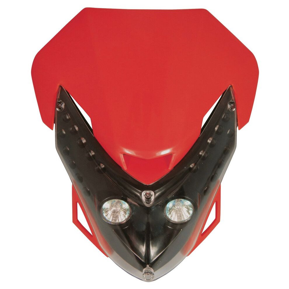 Bike It Universal Spectre Fairing Headlight Red 5034862330642