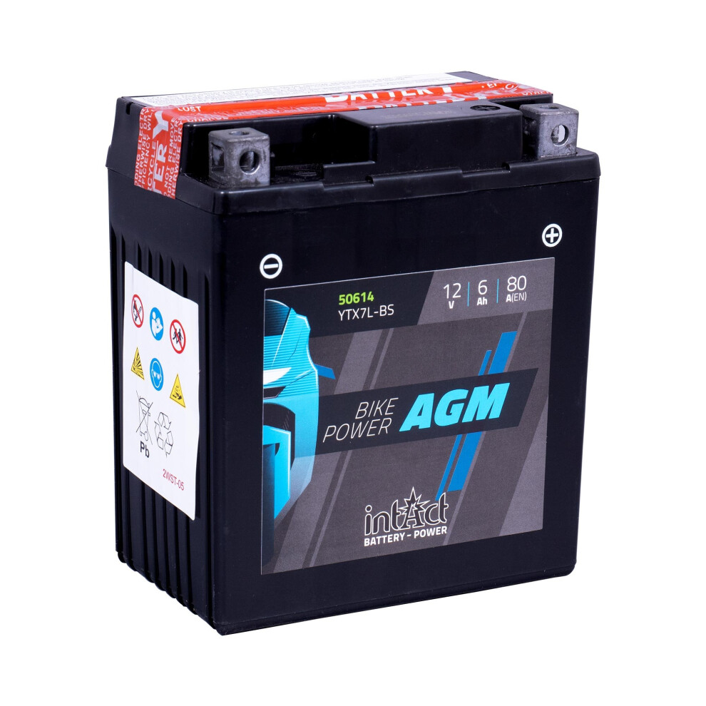 Intact Maintenance Free Agm Bike-Power Battery Ytx7l-Bs 4250227523035