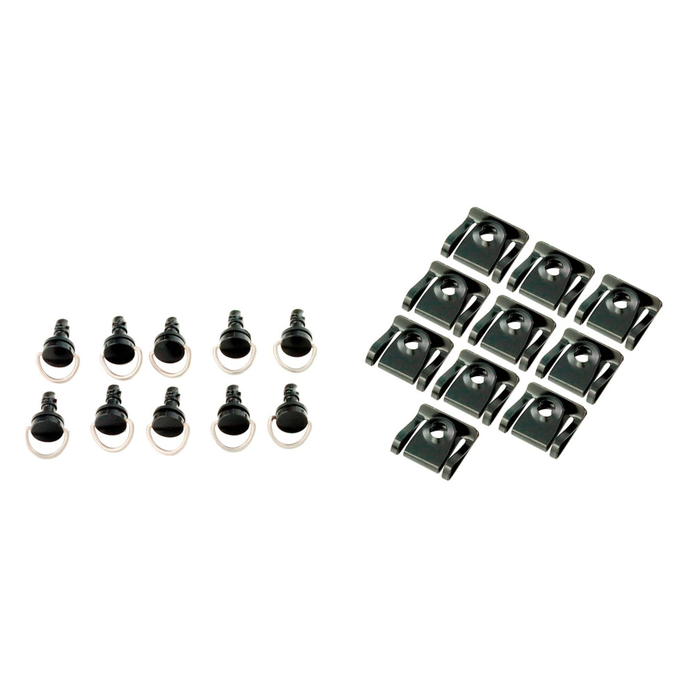 Bike It Quick Release Fairing Fasteners Slip-On 19 Mm - Pack Of 10 Black 5034862409065