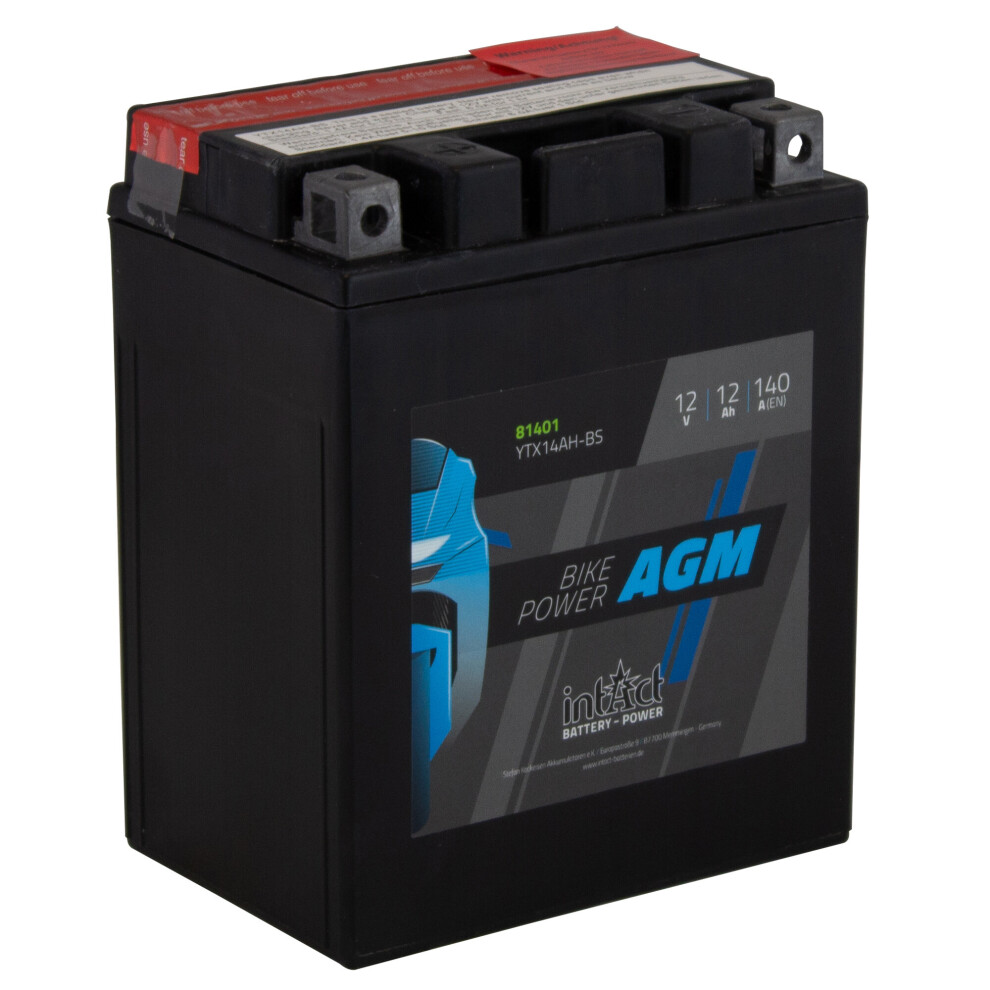 Intact Maintenance Free Agm Bike-Power Battery Ytx14ah-Bs 4250227523165