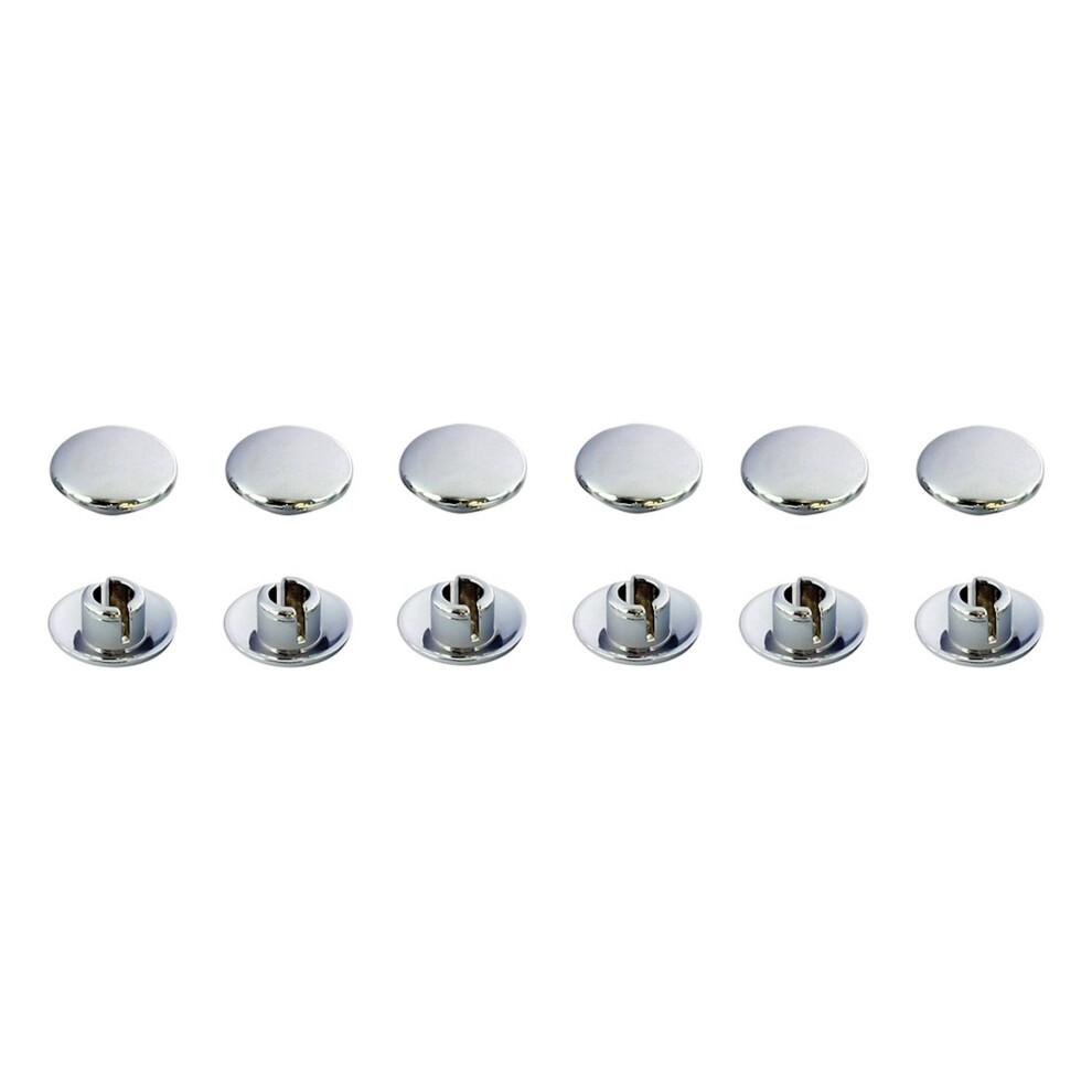Bike It Allen Bolt Caps Chrome Effect - M6 - Pack Of 12 5034862359896