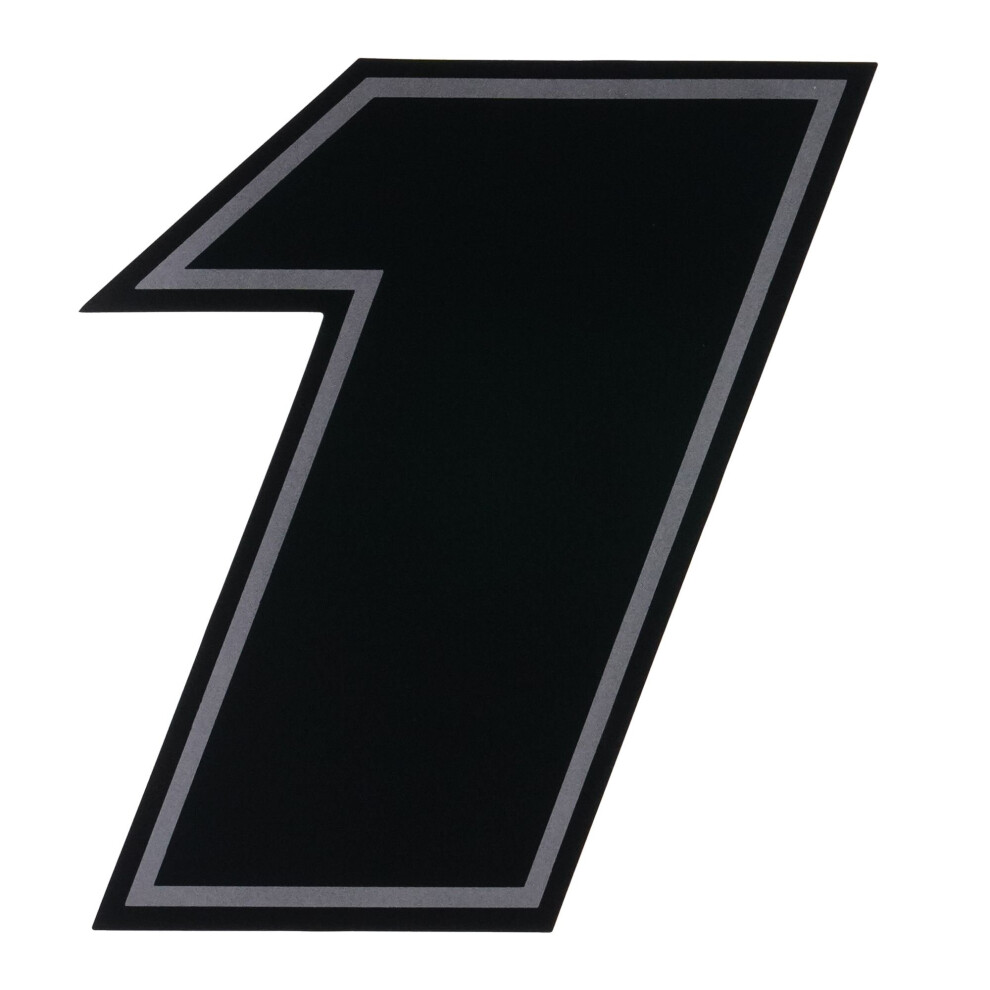 Bike It Deluxe Race Numbers Decal - #1 - 4 Inch Black 5034862430380