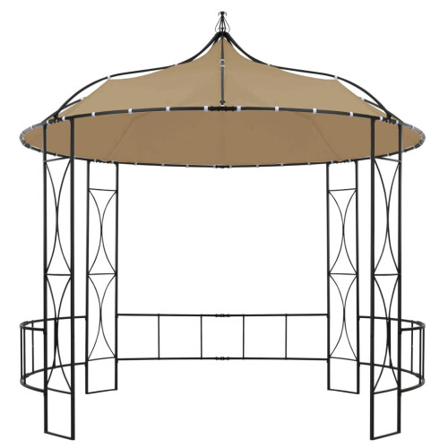 VidaXL vidaXL Pavillon 300x290 cm Taupe Rund 1