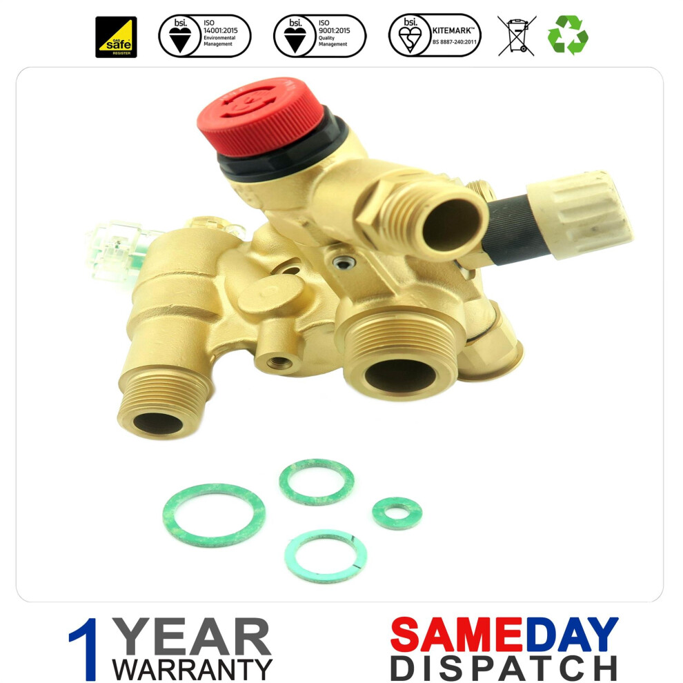 Baxi Potterton Hydraulic Inlet Assembly (10L) With Flow Switch 5116017 5056511827839