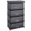 Space ways Large 4 Drawer Canvas Wardrobes Multipurpose Storage Units Wide 2