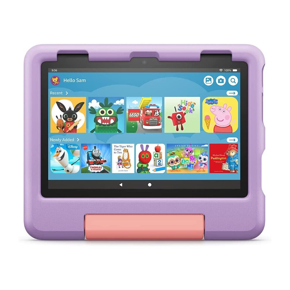 Fire HD 8 Kids tablet  8-inch HD display 32 GB, 2022 release, Purple