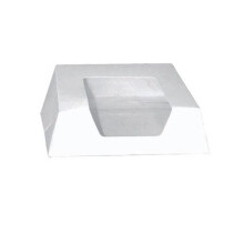 White Pastry Window Box - 3,94 x 3,94 x 1,57 In. Pack Of 420