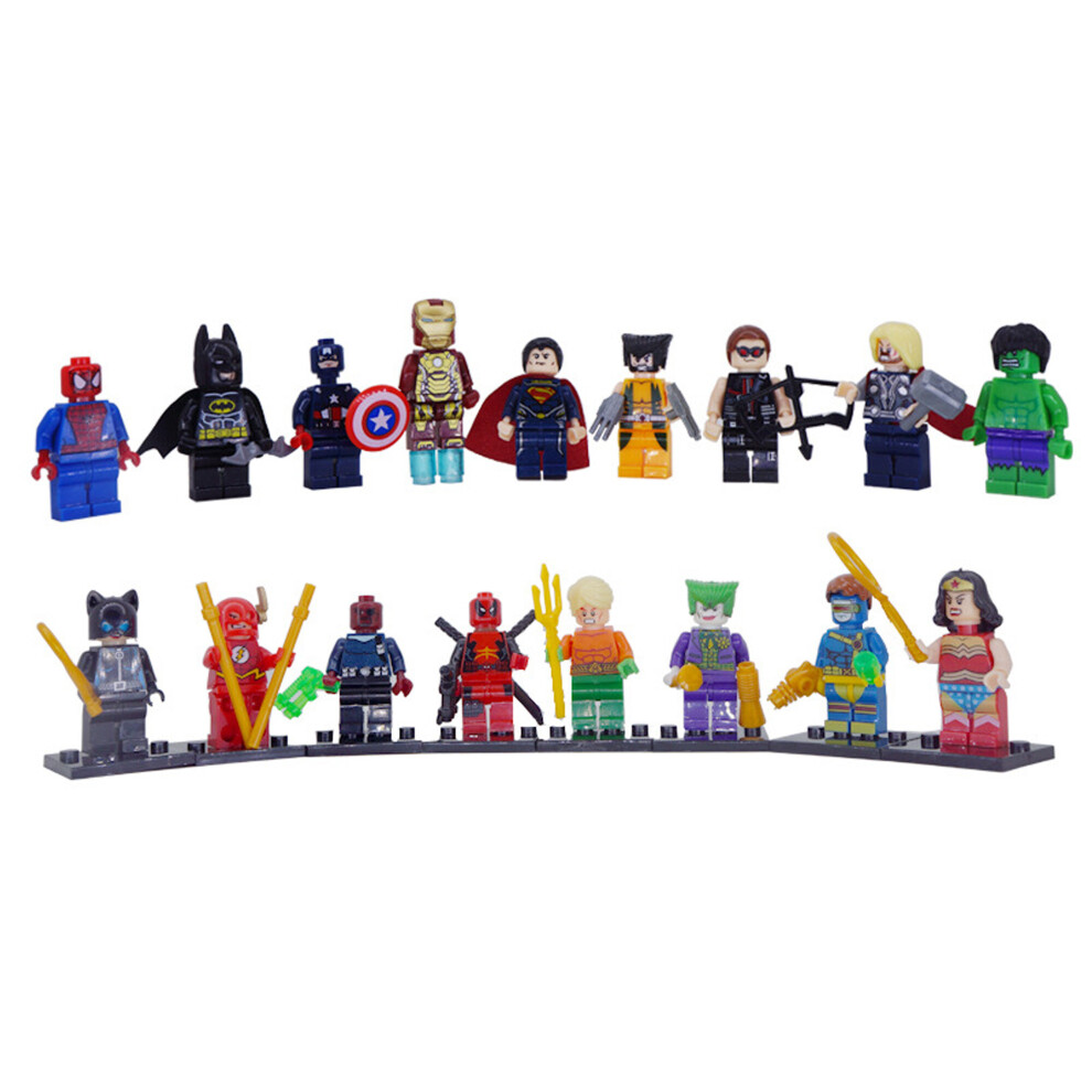 16Pcs Marvel Avengers Super Heroes Mini Figures Dc Set Fit Lego