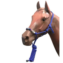 8 ft. Beaded Rope Halter & Lead, Royal