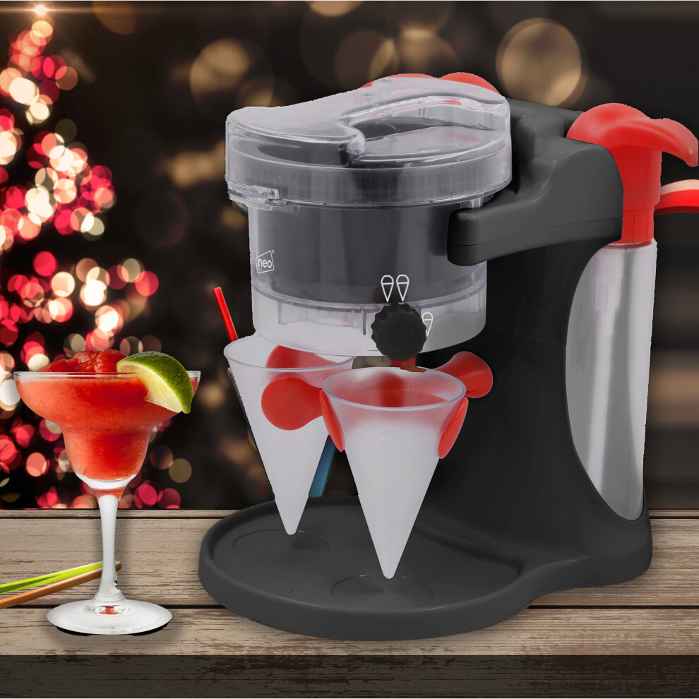 Neo Ice Snow Cone Slushy Maker Machine Black