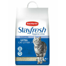 1 x 5 Litre Bob Martin Stayfresh Ultra Clumping Cat Litter Hygeine Liitter