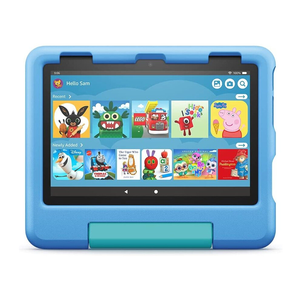 Fire HD 8 Kids tablet  8-inch HD display, 32 GB, 2022 release, Blue