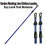 (3) AAMEN 2.4M Heavy Duty Telescopic Washing Line Pole 5