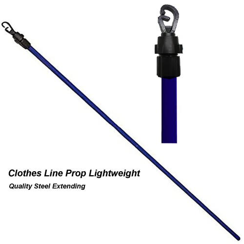 (3) AAMEN 2.4M Heavy Duty Telescopic Washing Line Pole 1