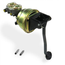 Universal Firewall 7 in. Dual Brake Pedal Kit Adjustable Disc & Drum 3 in. Rubber Pad