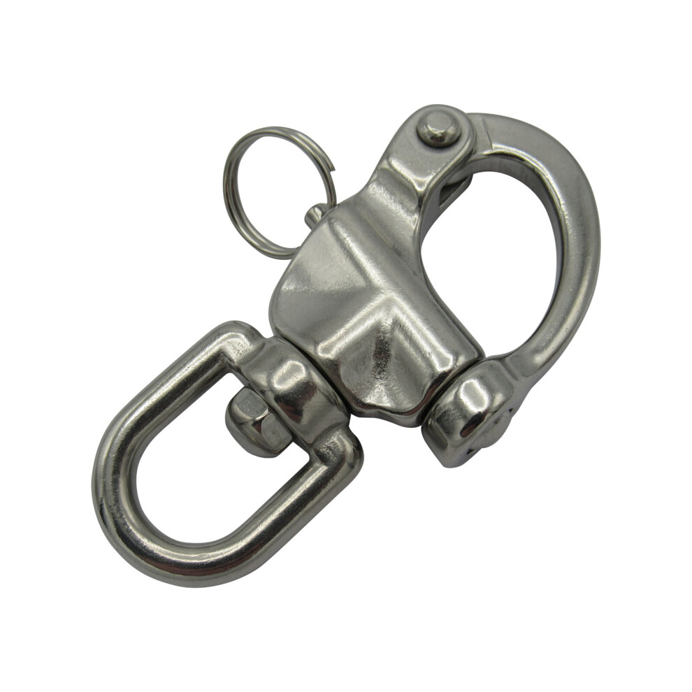 70Mm Swivel Snap Shackle 316 Stainless Steel (Carabiner Quick Release) 701017774648