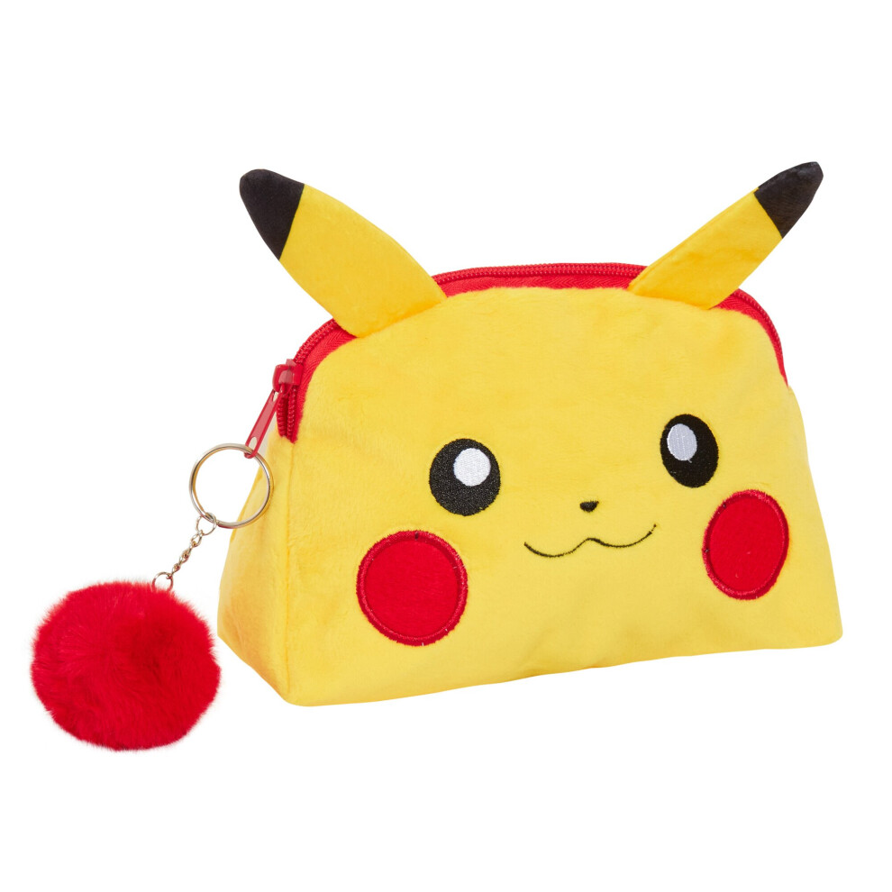 Pokemon Toiletry Bag Pikachu Plush Cosmetic Bag Pikachu Pencil Case Make Up Bag