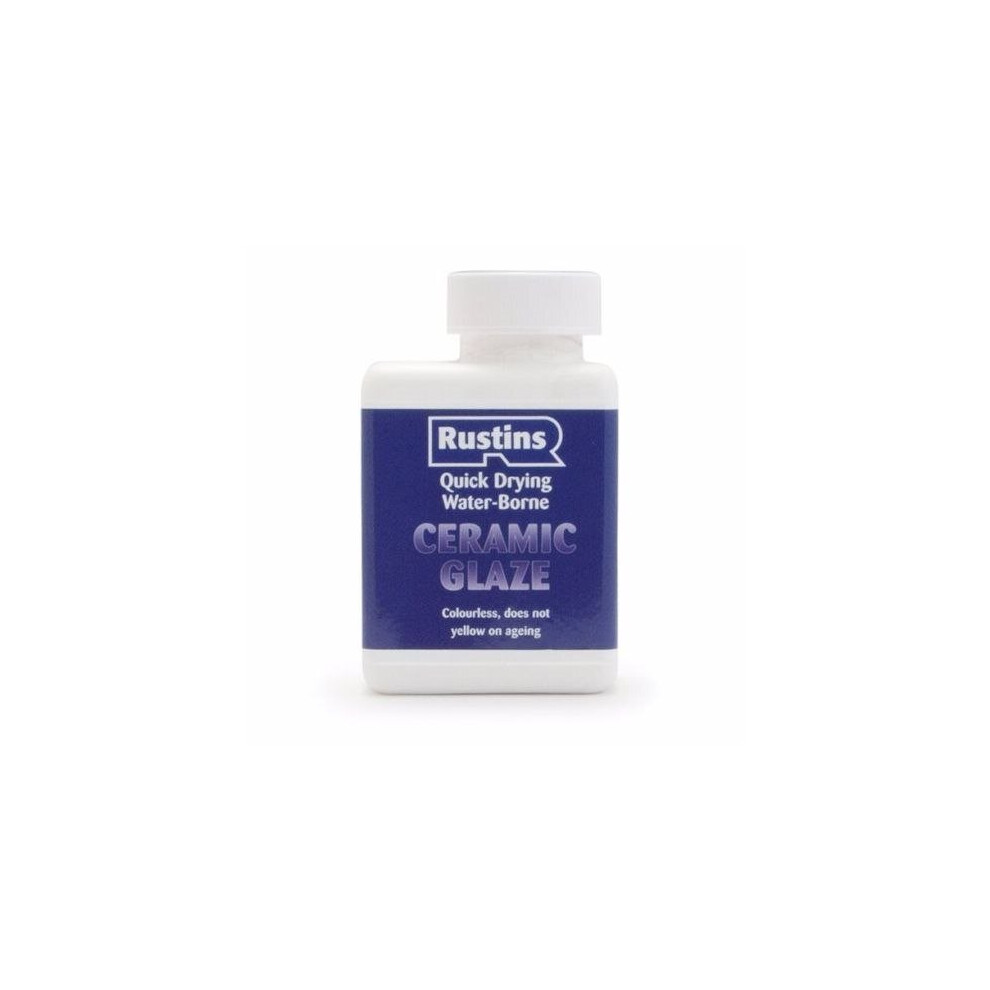 Rustins Cerg250 250Ml Acrylic Ceramic Glaze - Clear Yellow