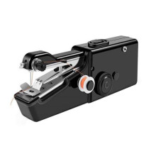 (Black) Portable Handheld Sewing Machine Mini Stitch Sew Needlework Cordless Clothes Fabrics Electric Sewing Machine