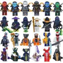 (C) Anime Characters 24 Pieces Ninjago Mini Figure Building Block Toys Mini Doll Figure Building Kids Toys