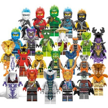 (A) Anime Characters 24 Pieces Ninjago Mini Figure Building Block Toys Mini Doll Figure Building Kids Toys