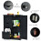 Costway Bathroom Floor Cabinet Storage Cupboard Organizer w/ 3 Drawers Black 5