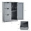 Costway Bathroom Floor Cabinet Storage Cupboard Organizer w/ 3 Drawers Grey 3