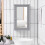 Costway Bathroom Mirror Cabinet Wall Mounted Storage Cupboard Mirrored 5