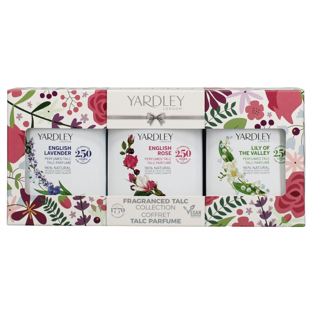 Yardley Fragranced Talc Collection - 3 Pack