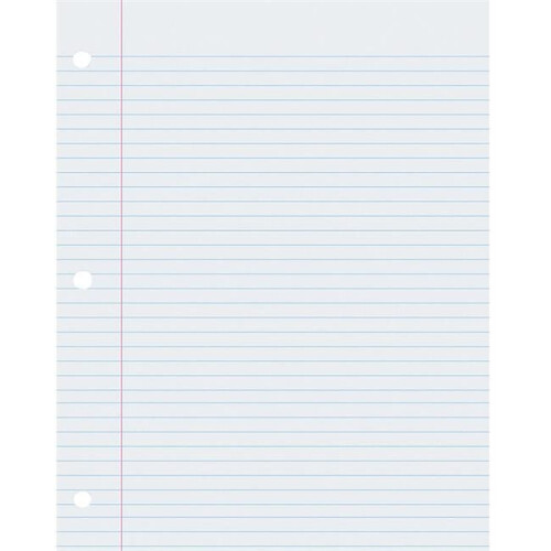 8.5 x 11 in. Composition Paper Ream College Rule - 2 Each