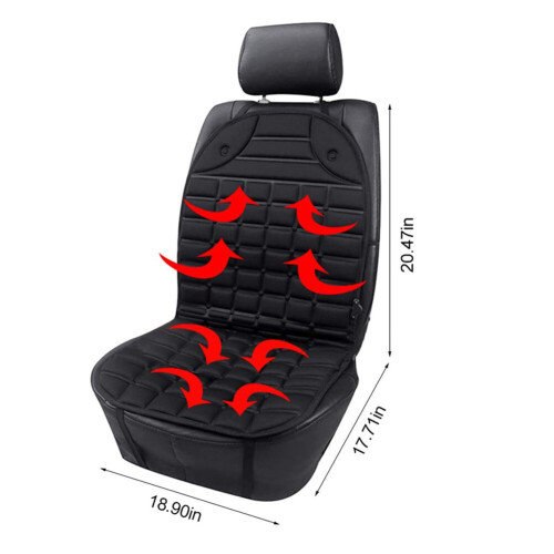 Car Seat Heating Pad, 12V Heated Seat Cushion Temperature Adjustable on