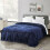 (Single, Navy) Fleece Blankets Throw Sofa Bed Travel Warm Fluffy 4