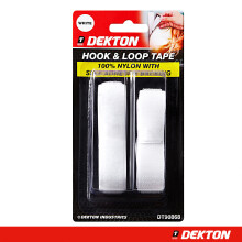 DEKTON WHITE 20MM X 1M HOOK & LOOP 100% NYLON, DT90868