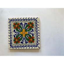 6 x 6 in. Mexican Decorative Tiles, L123 - Pack of 4