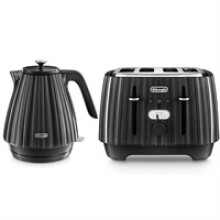 Delonghi Ballerina Jug Kettle And 4 Slice Toaster Set - Black