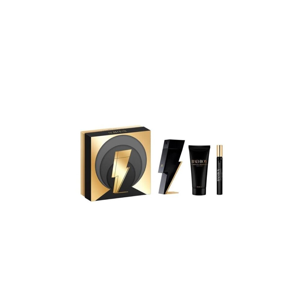 Carolina Herrera Bad Boy Eau De Toilette 100ml Spray Christmas Set